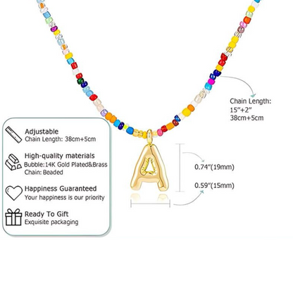 The Colorful Letter Necklace